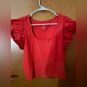 a new day Scarlet Ruffle Sleeve Blouse